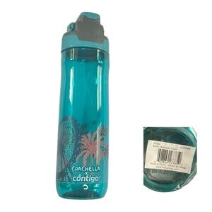 Coachella Contigo blue scuba autoseal Titan style waterbottle 24oz bpa free